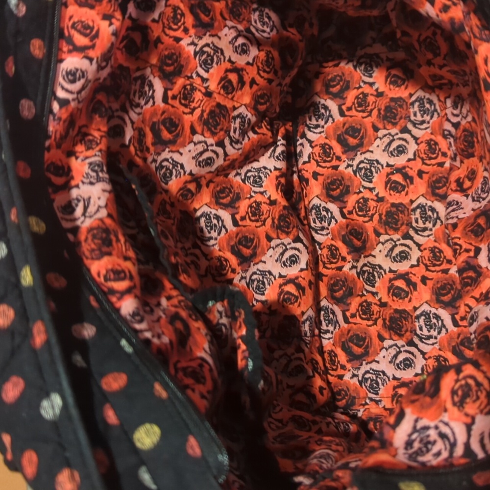 Vera Bradley Villager Havanna Dot Quilted Tote/Shoulder Bag - Picture 7 of 10